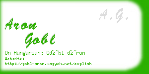 aron gobl business card